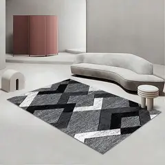 GENERICO - ALFOMBRA PARA LIVING ANTIDESLIZANTE CON DISEÑOS TRIDIMENCIONALES