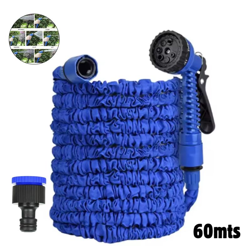 GENERICO - Manguera Retractil Expandible Para Jardin Hogar 60 Mts