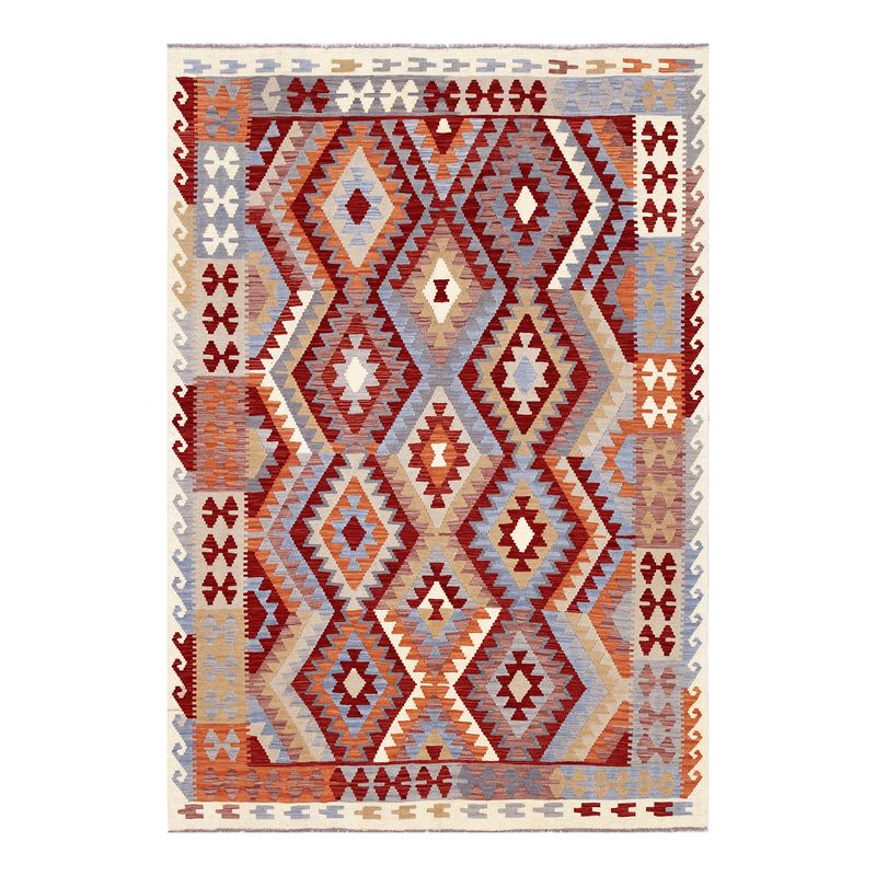 BAZHARS - Alfombra Artesanal 170X240 cm Kilim Vegi P111 BAZHARS
