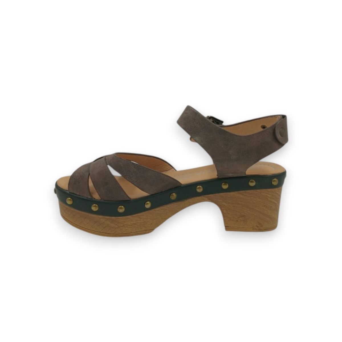 HERIEL - Sandalia Café Plataforma Mujer