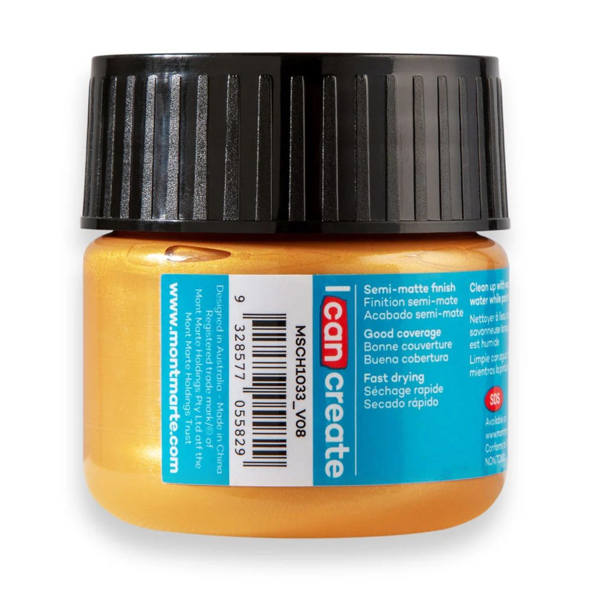 MONT MARTE - Pinturas Acrílicas Metalizadas Mont Marte 100 Ml En Pote