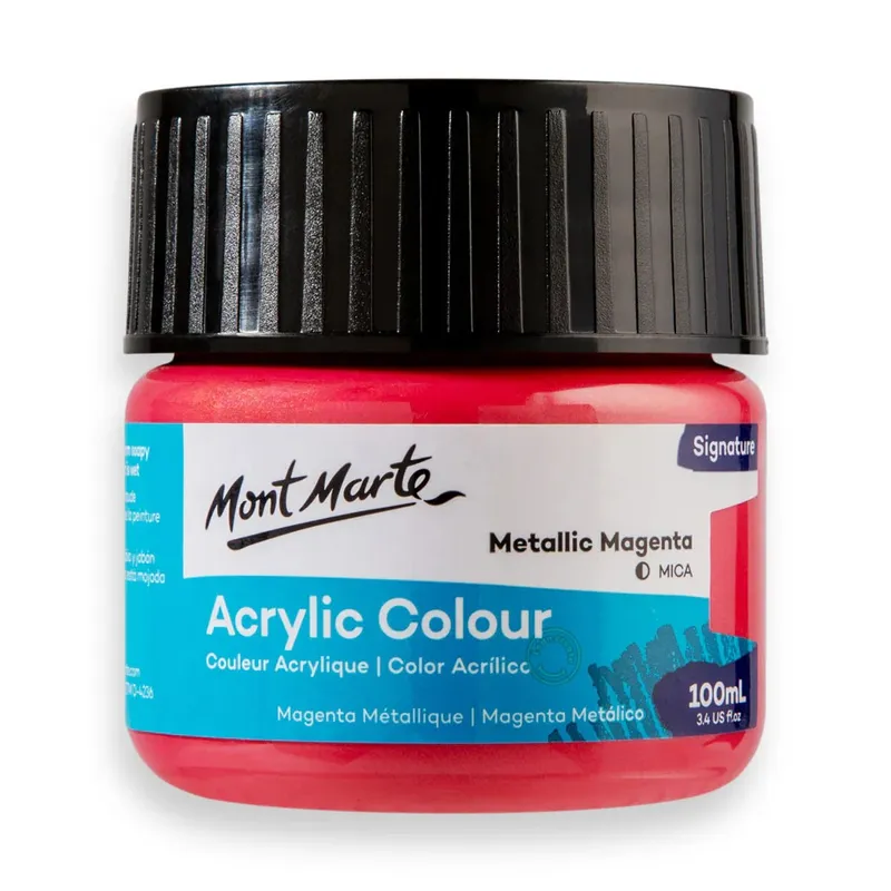 MONT MARTE - Pinturas Acrílicas Metalizadas Mont Marte 100 Ml En Pote