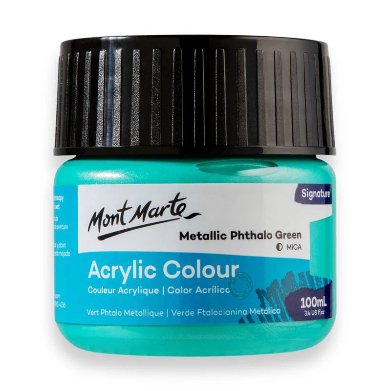 MONT MARTE - Pinturas Acrílicas Metalizadas Mont Marte 100 Ml En Pote
