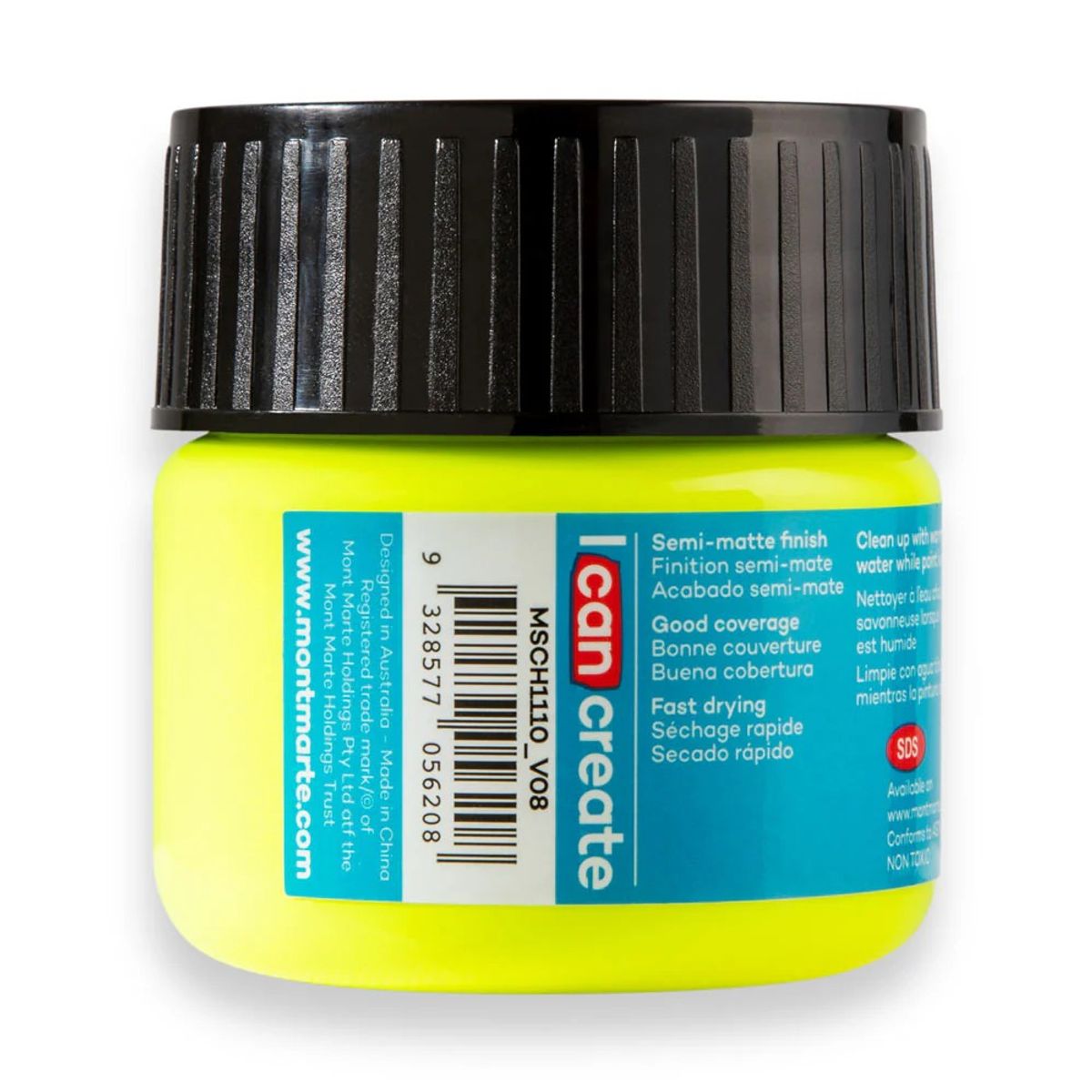 MONT MARTE - Pinturas Acrílicas Fluor Varios Colores Mont Marte 100 Ml