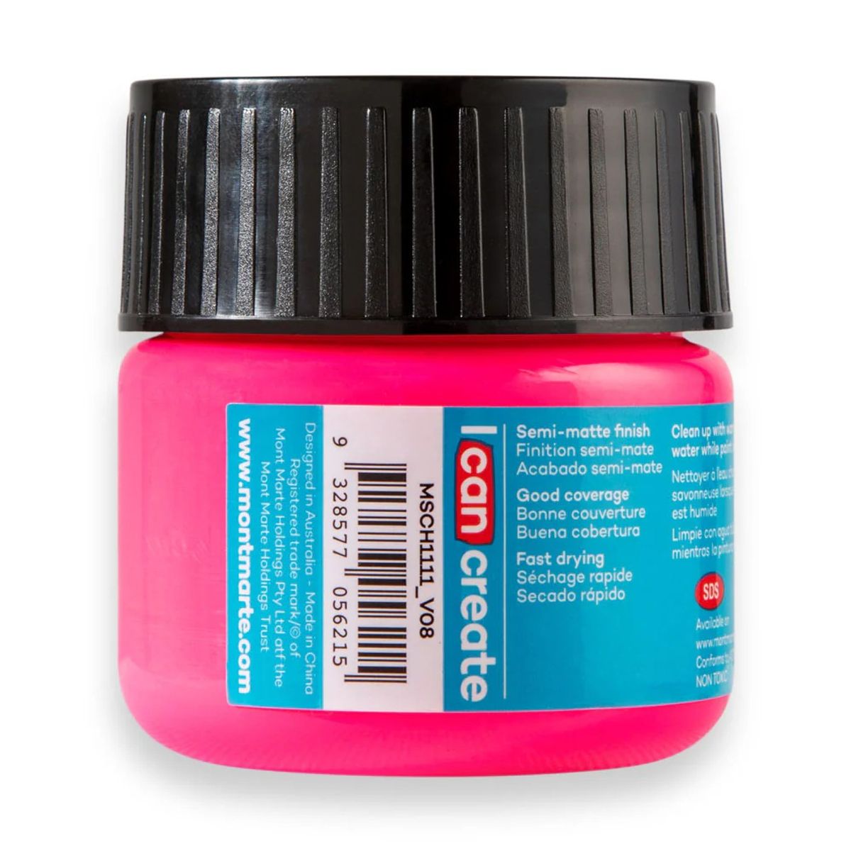 MONT MARTE - Pinturas Acrílicas Fluor Varios Colores Mont Marte 100 Ml
