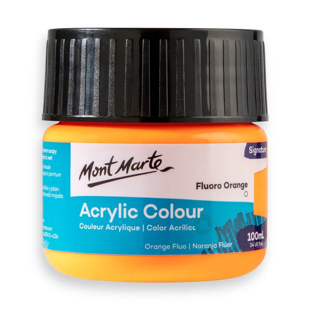MONT MARTE - Pinturas Acrílicas Fluor Varios Colores Mont Marte 100 Ml