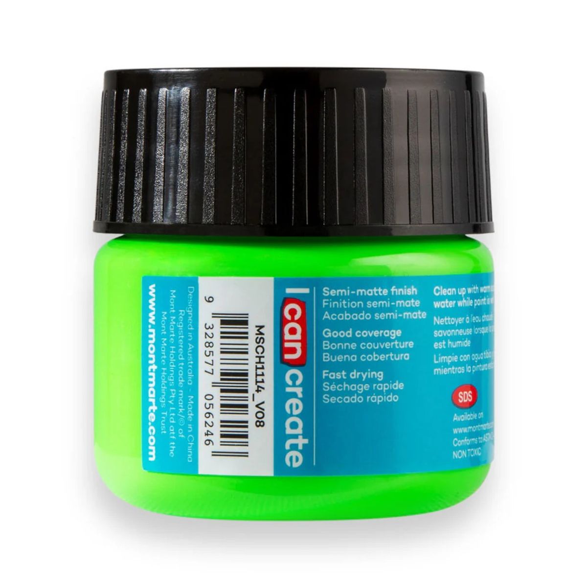 MONT MARTE - Pinturas Acrílicas Fluor Varios Colores Mont Marte 100 Ml