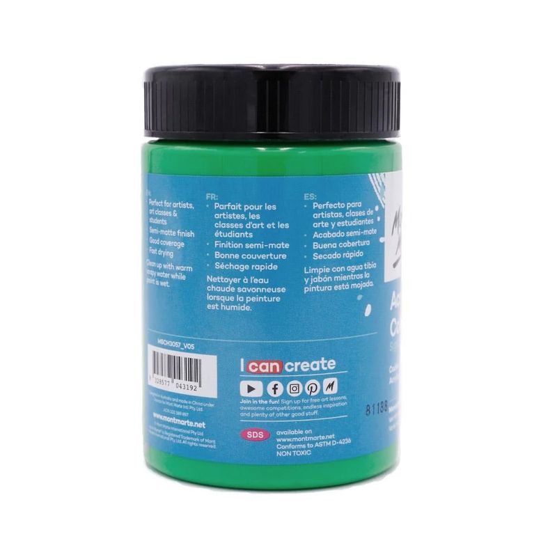 MONT MARTE - Pintura Acrílica Mont Marte 300 Ml - Varios Colores