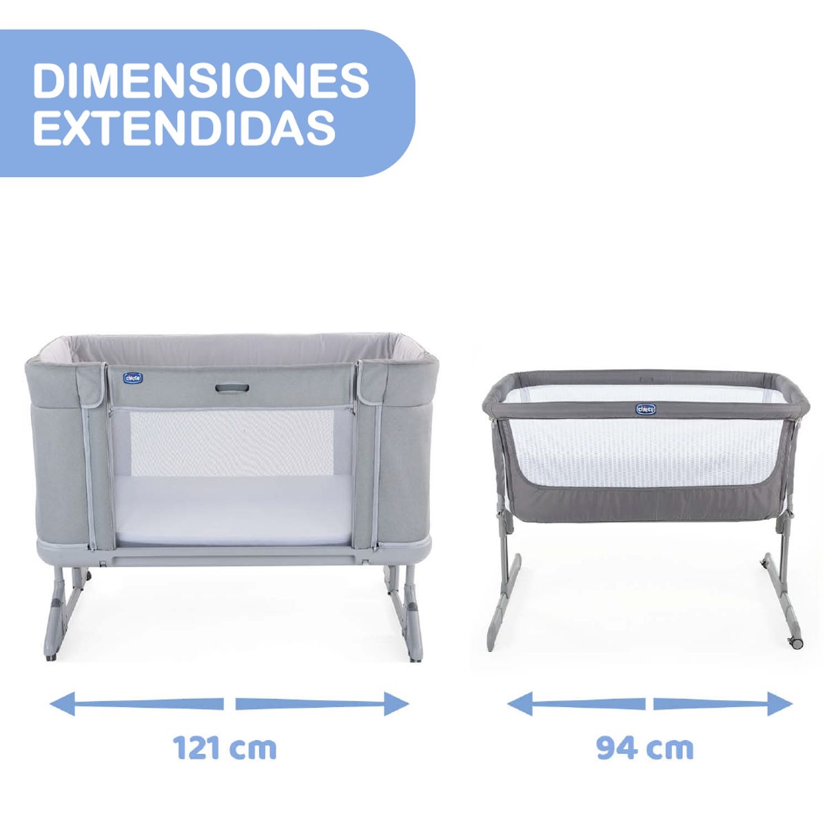 CHICCO - Cuna Colecho Chicco Next2Me Forever Slate Grey
