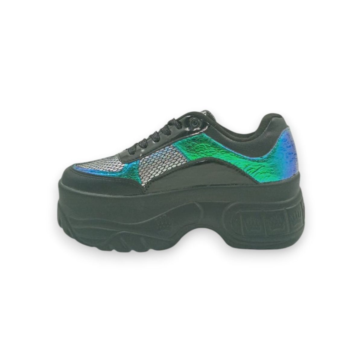 HERIEL - Zapatilla Negra Plataforma Mujer