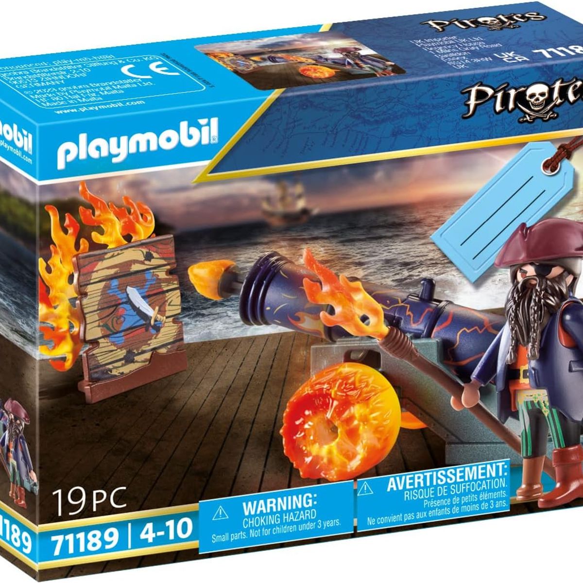 PLAYMOBIL - PLAYMOBIL SET DE REGALO PIRATA CON CAÑÓN PM71189