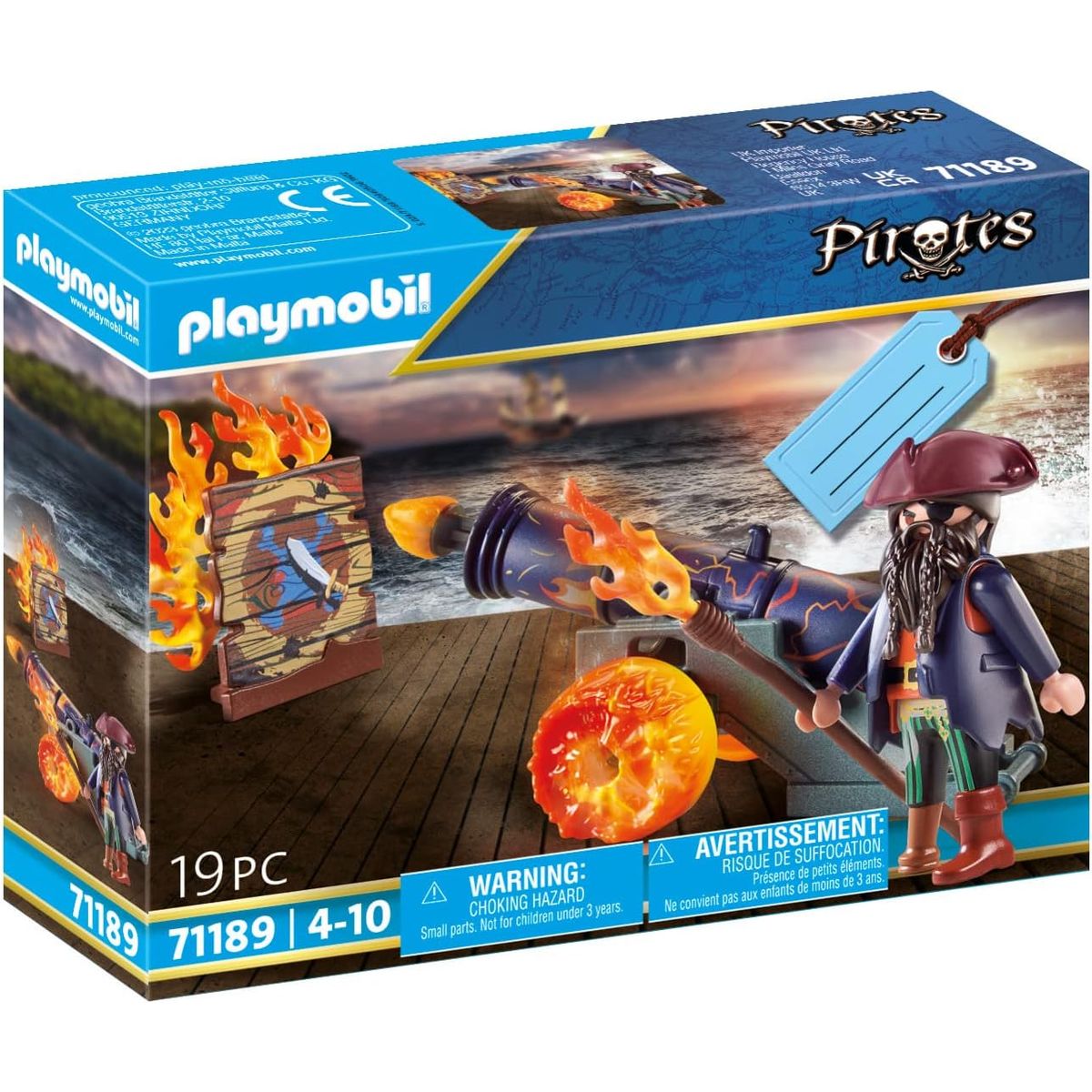 PLAYMOBIL - PLAYMOBIL SET DE REGALO PIRATA CON CAÑÓN PM71189