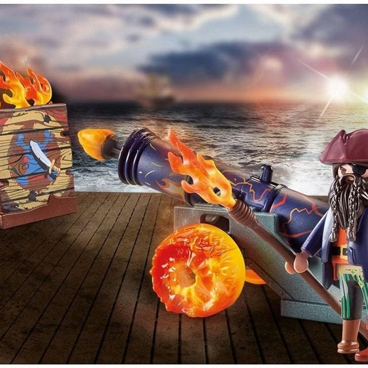 PLAYMOBIL - PLAYMOBIL SET DE REGALO PIRATA CON CAÑÓN PM71189