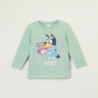 Polera Manga Larga Niño Peluche Verde