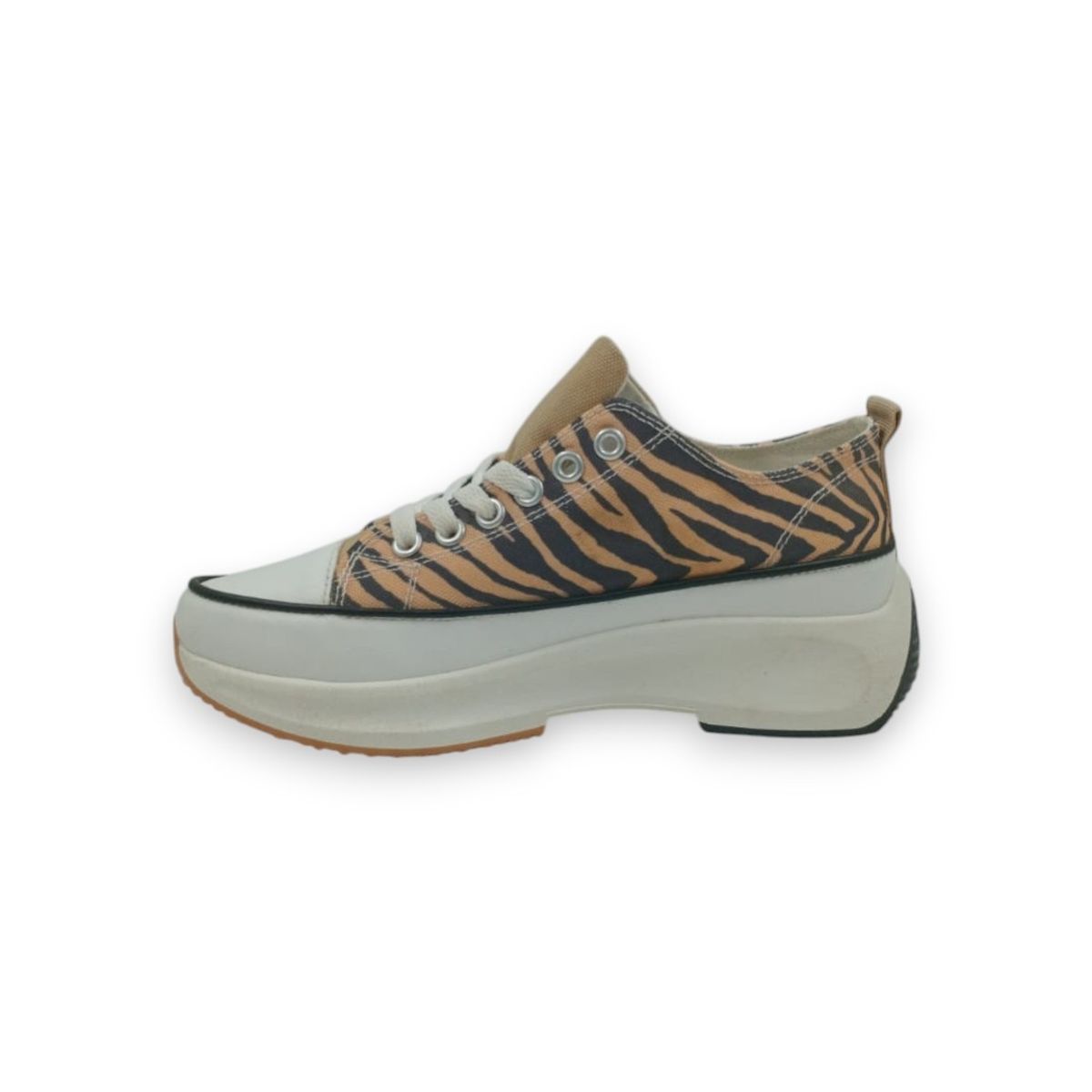 HERIEL - Zapatilla Beige Print Plataforma