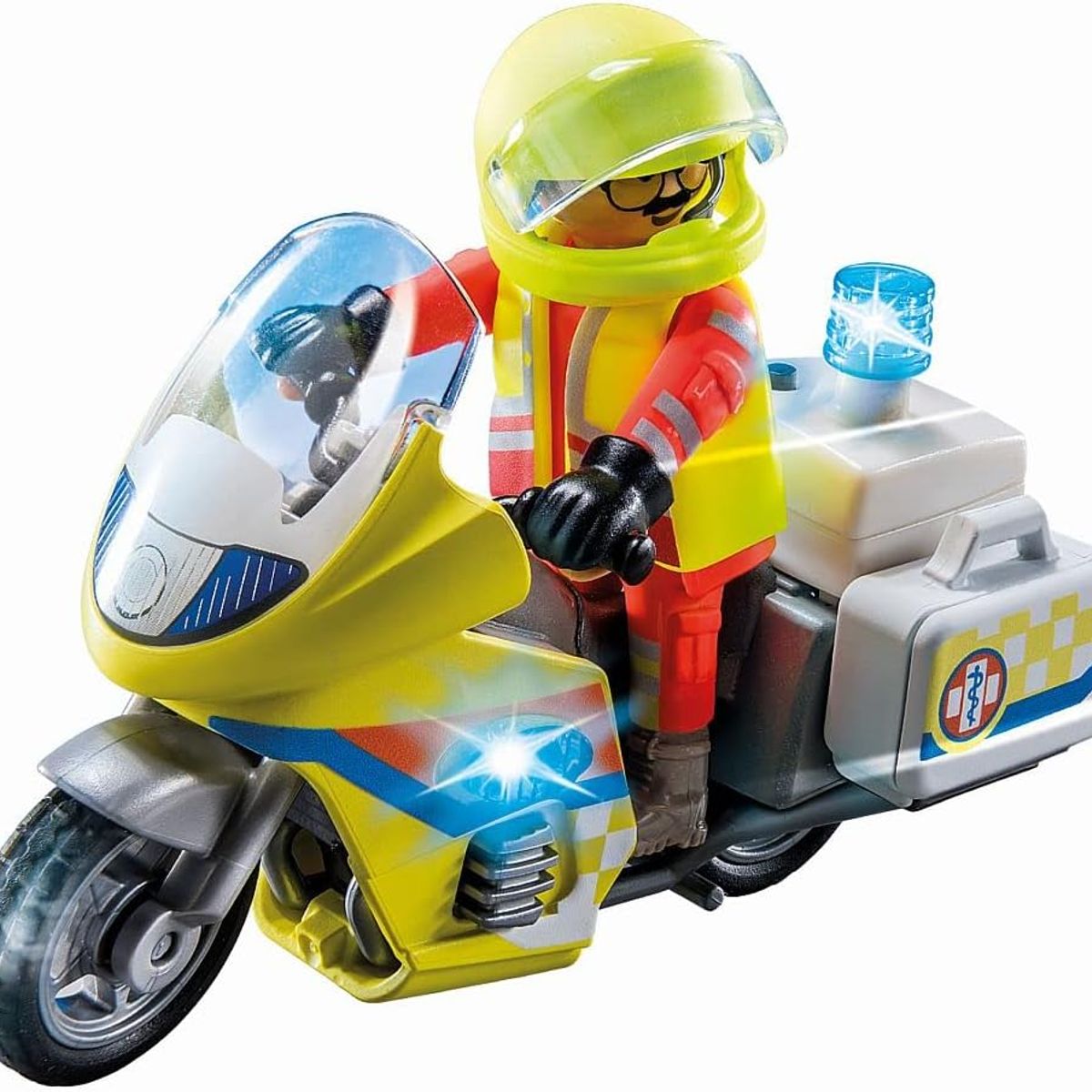 PLAYMOBIL - PLAYMOBIL MOTO DE EMERGENCIAS CON LUZ INTERMITENTE PM71205