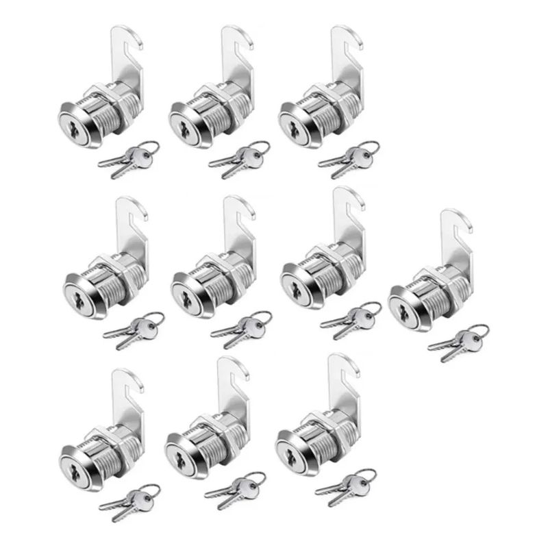 GENERICO - Cerradura Chapa Casillero Guantera Puerta 20mm Max 10 un