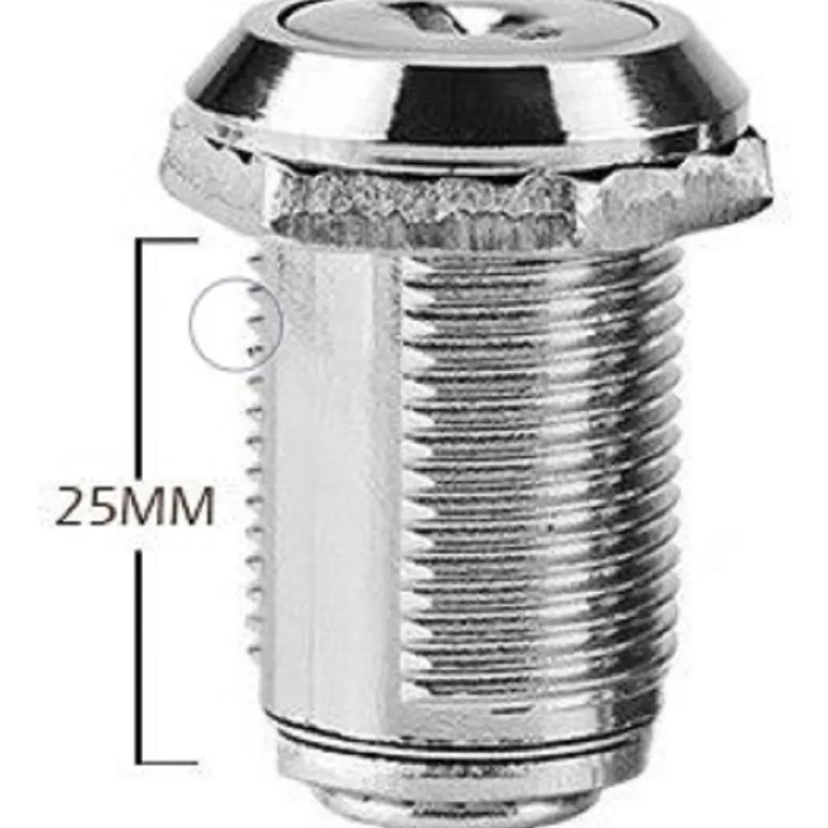 GENERICO - Cerradura Chapa Casillero Guantera Puerta 25mm Max 10 un