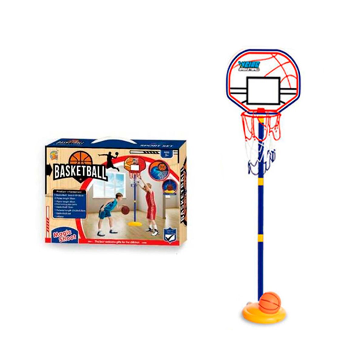 SDFIT - Set Aro De Basketball Infantil + Pelota Zg270-8