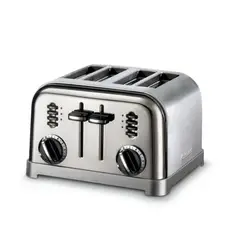 CUISINART - Tostador Metálico Clásico de 4 Rebanadas de