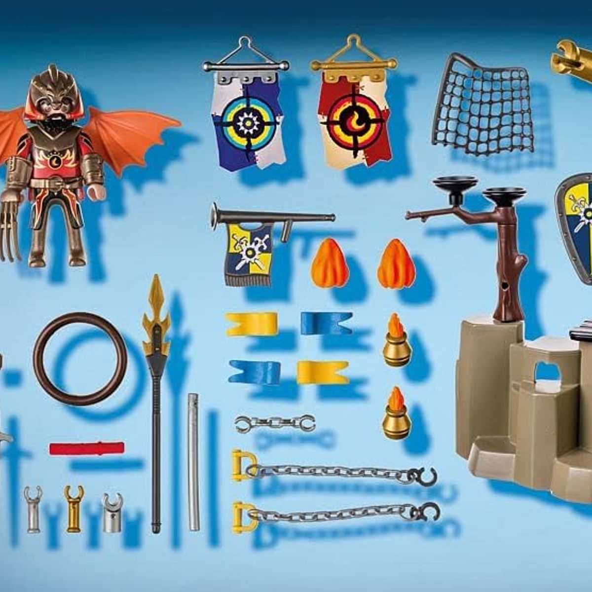 PLAYMOBIL - PLAYMOBIL NOVELMORE VS BURNHAM RAIDERS ZONA DE BATALLA  PM71210