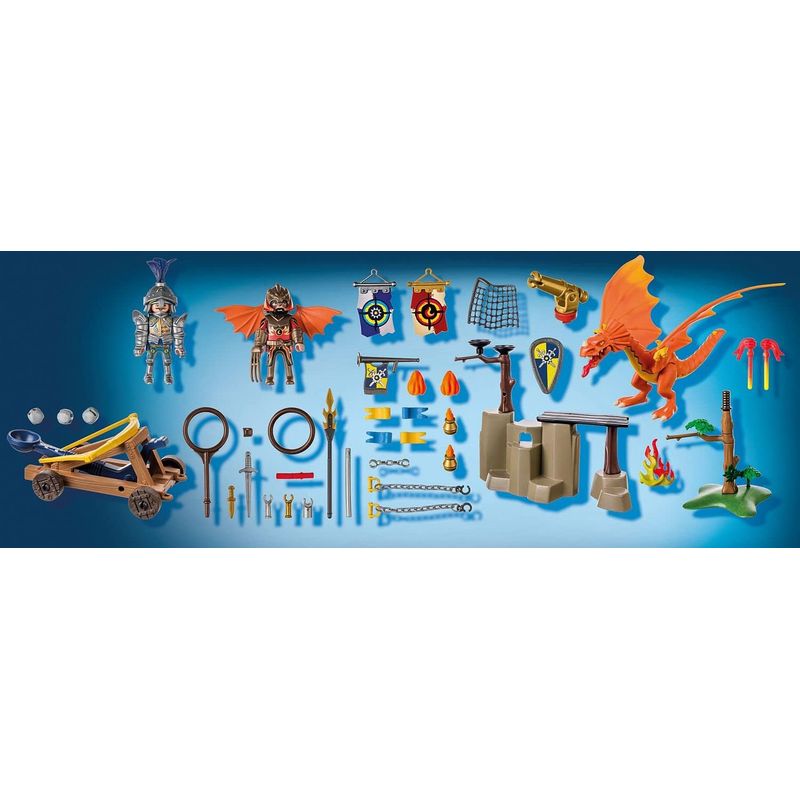 PLAYMOBIL - PLAYMOBIL NOVELMORE VS BURNHAM RAIDERS ZONA DE BATALLA  PM71210