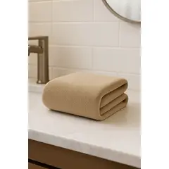 COSAS CASA - Toalla Taupe Microfibra 100x140