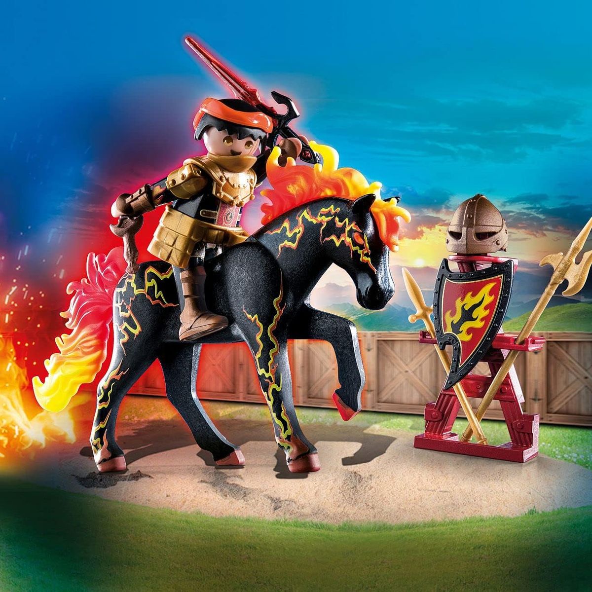 PLAYMOBIL - PLAYMOBIL Burnham Raiders - Fire Knight PM71213