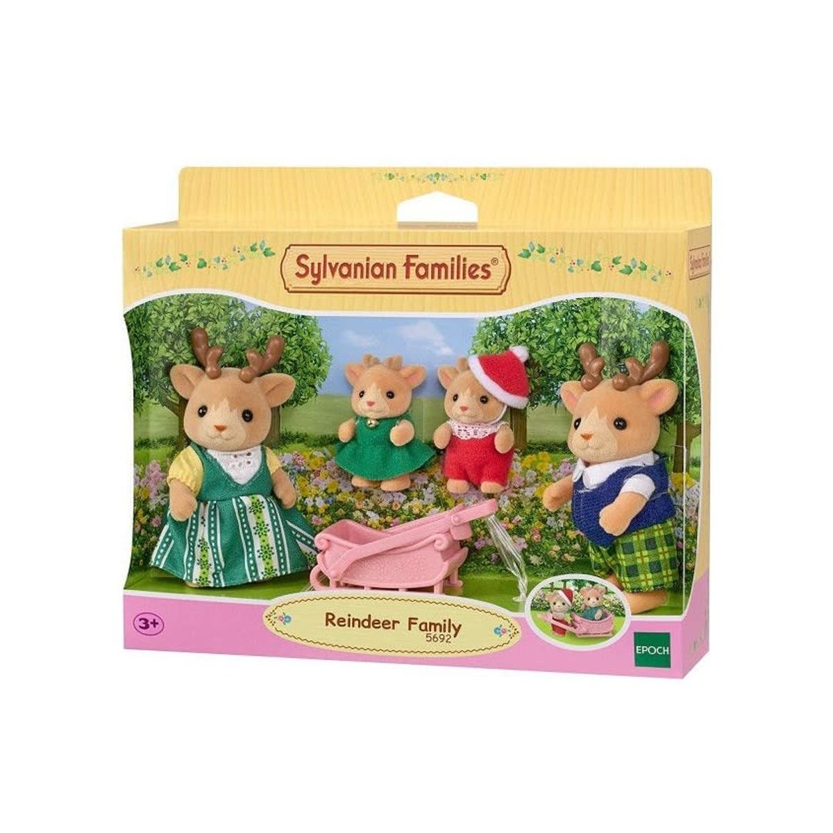 SYLVANIAN FAMILIES - Figuras Sylvanian Families familia reno con trineo