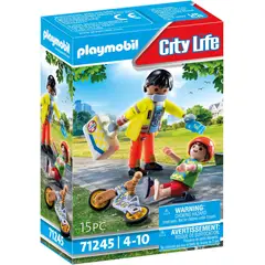 PLAYMOBIL - PARAMÉDICO CON PACIENTE PM71245