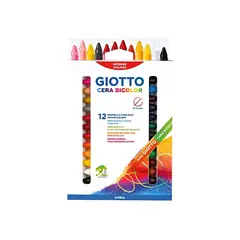 GIOTTO - Set 12 lápices bicolor cera jumbo 24 colores