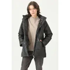 PRIVILEGE - Parka negra 2732