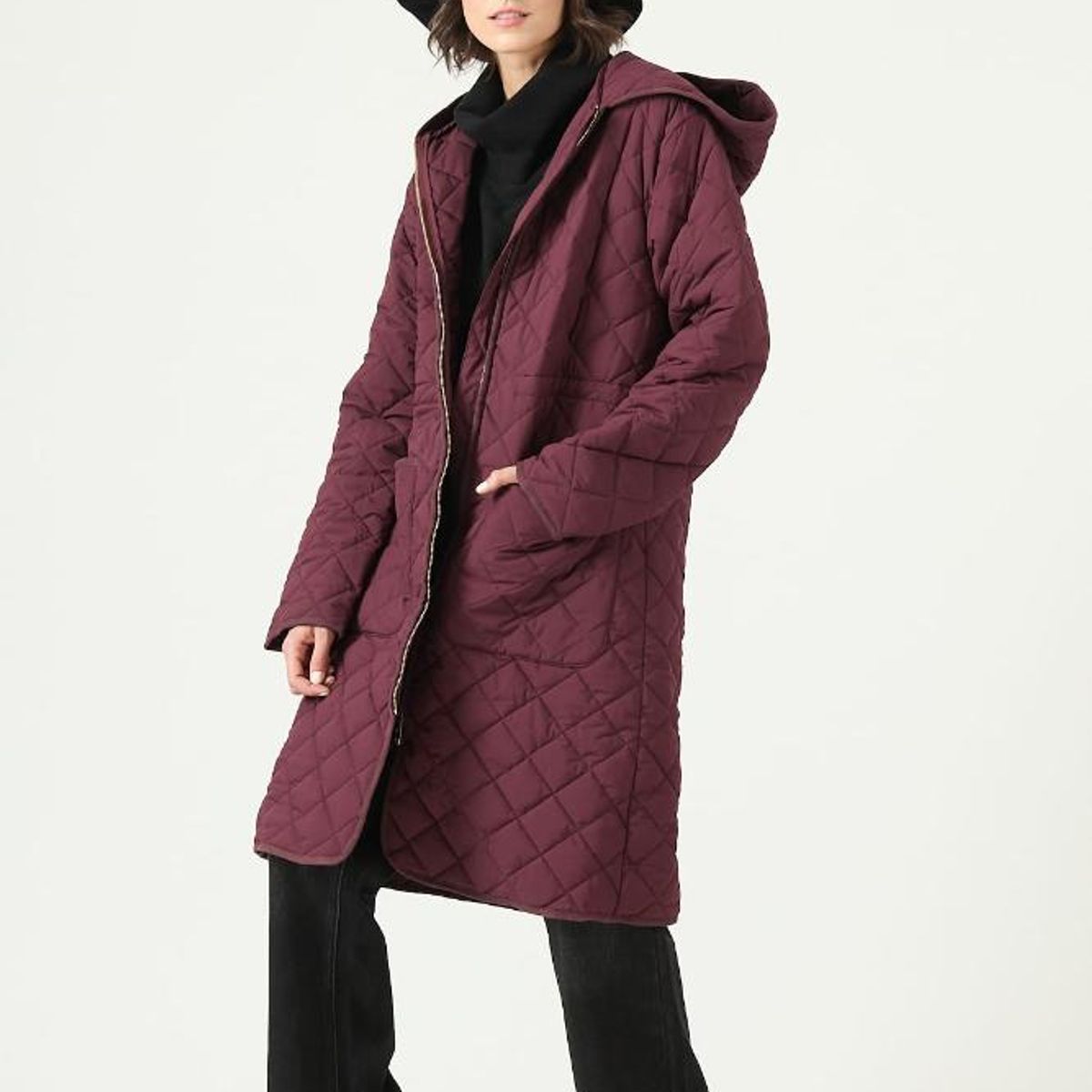 PRIVILEGE - Parka burdeo 2740