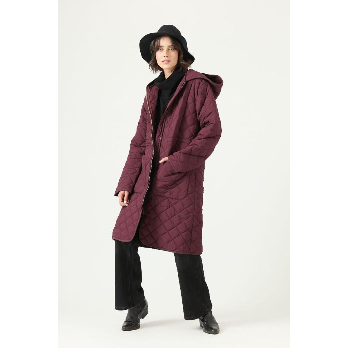 PRIVILEGE - Parka burdeo 2740