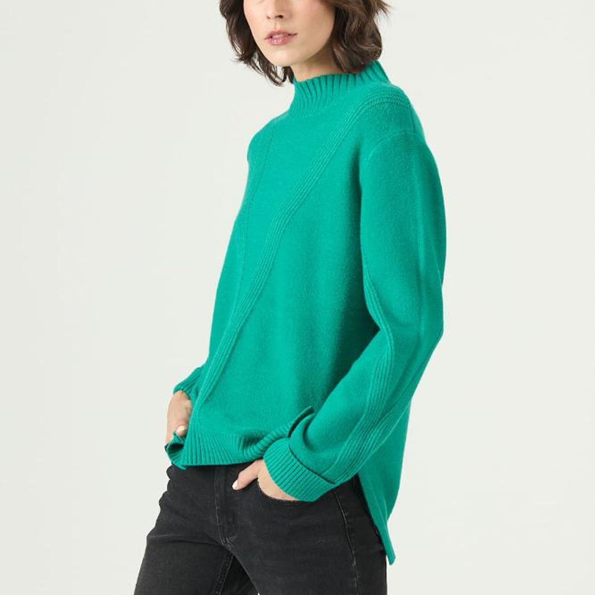 PRIVILEGE - Sweater verde 2673