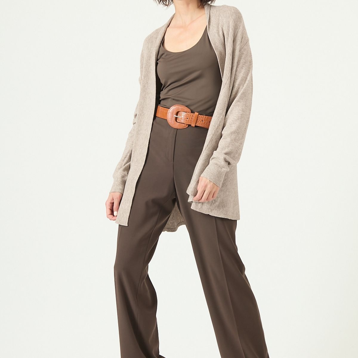 PRIVILEGE - Tapado tejido vison 2776