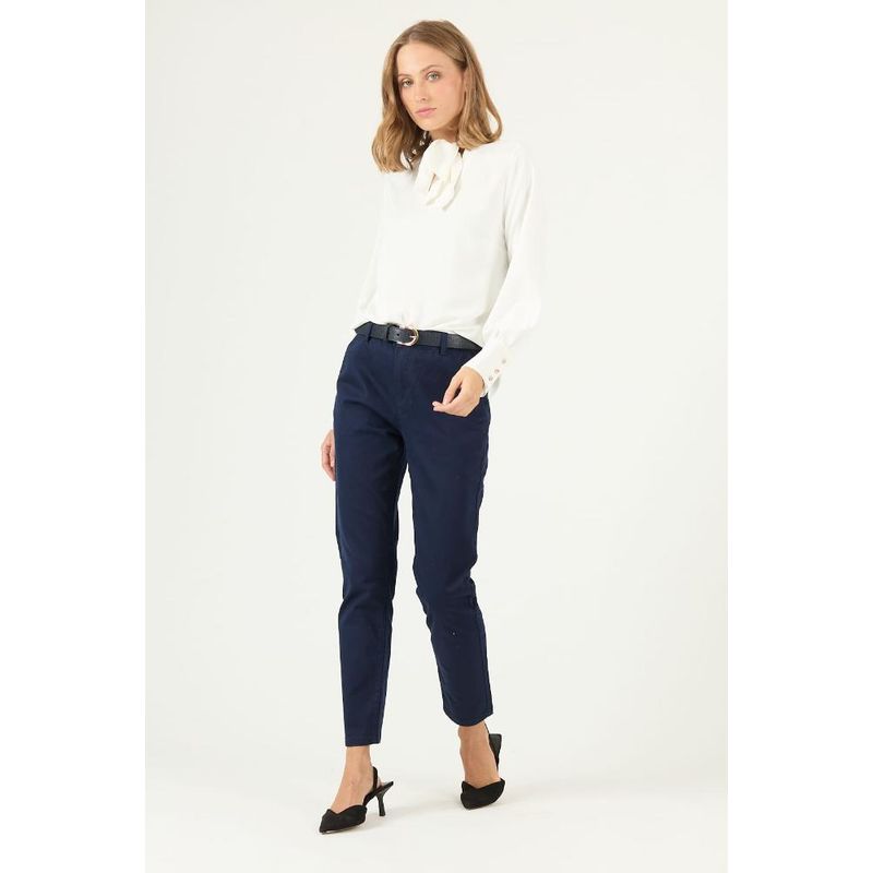 PRIVILEGE - Pantalon slim fit azul marino PRIVILEGE 2224 - Azul Marino