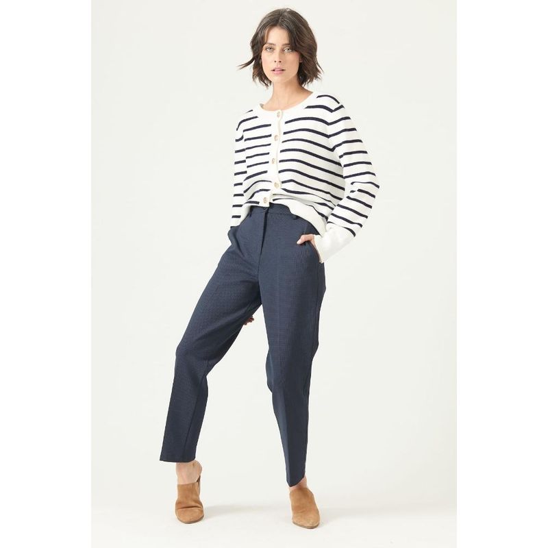 PRIVILEGE - Pantalon straight azul estampado PRIVILEGE 2716 - Azul