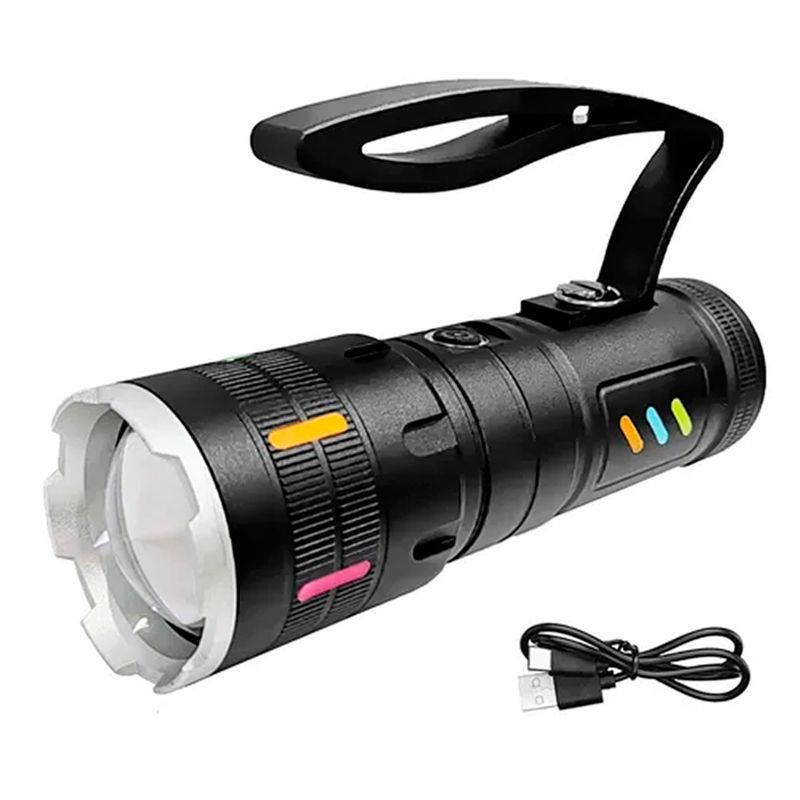 ESHOPANGIE - Linterna Led Ultrapotente Con Zoom Recargable