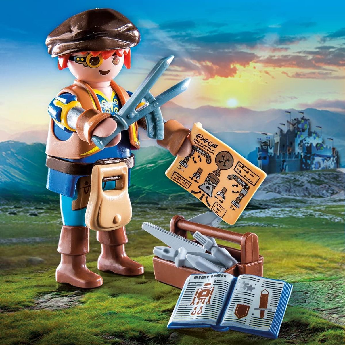 PLAYMOBIL - PLAYMOBIL NOVELMORE DARIO CON HERRAMIENTAS PM71302