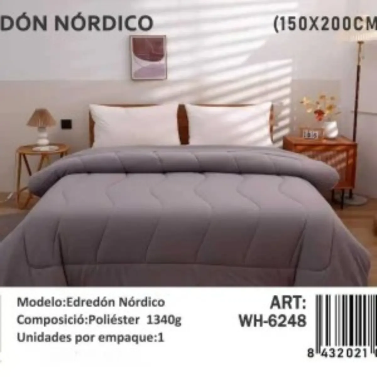 ANGELES DEL HOGAR - PLUMON NORDICO DE SEDA 1 PLAZA 150X200CM