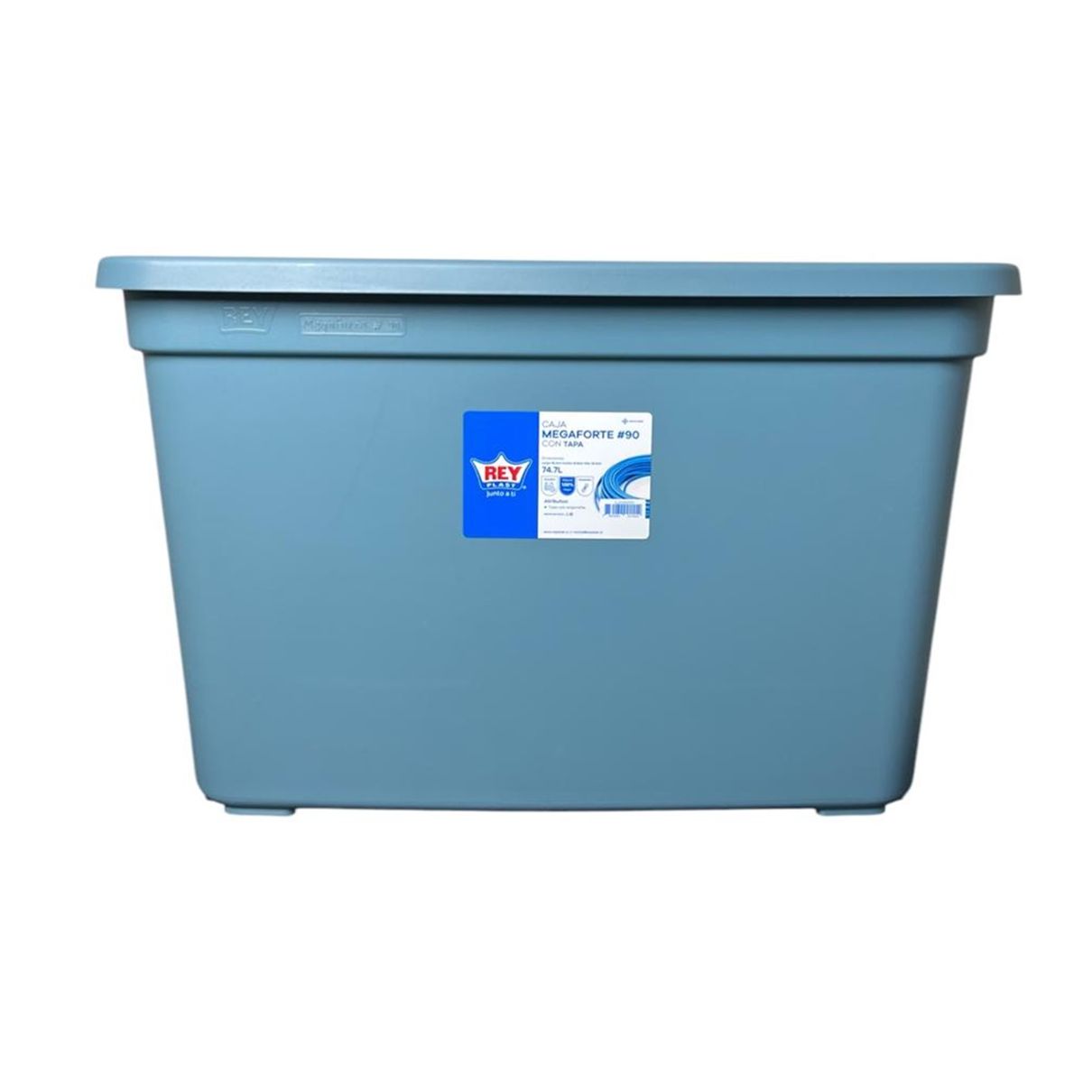 REYPLAST - X3 Caja Organizadora Almacenamiento Megaforte 74.7 Litros