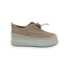 HERIEL - Zapatilla Beige Plataforma Mujer