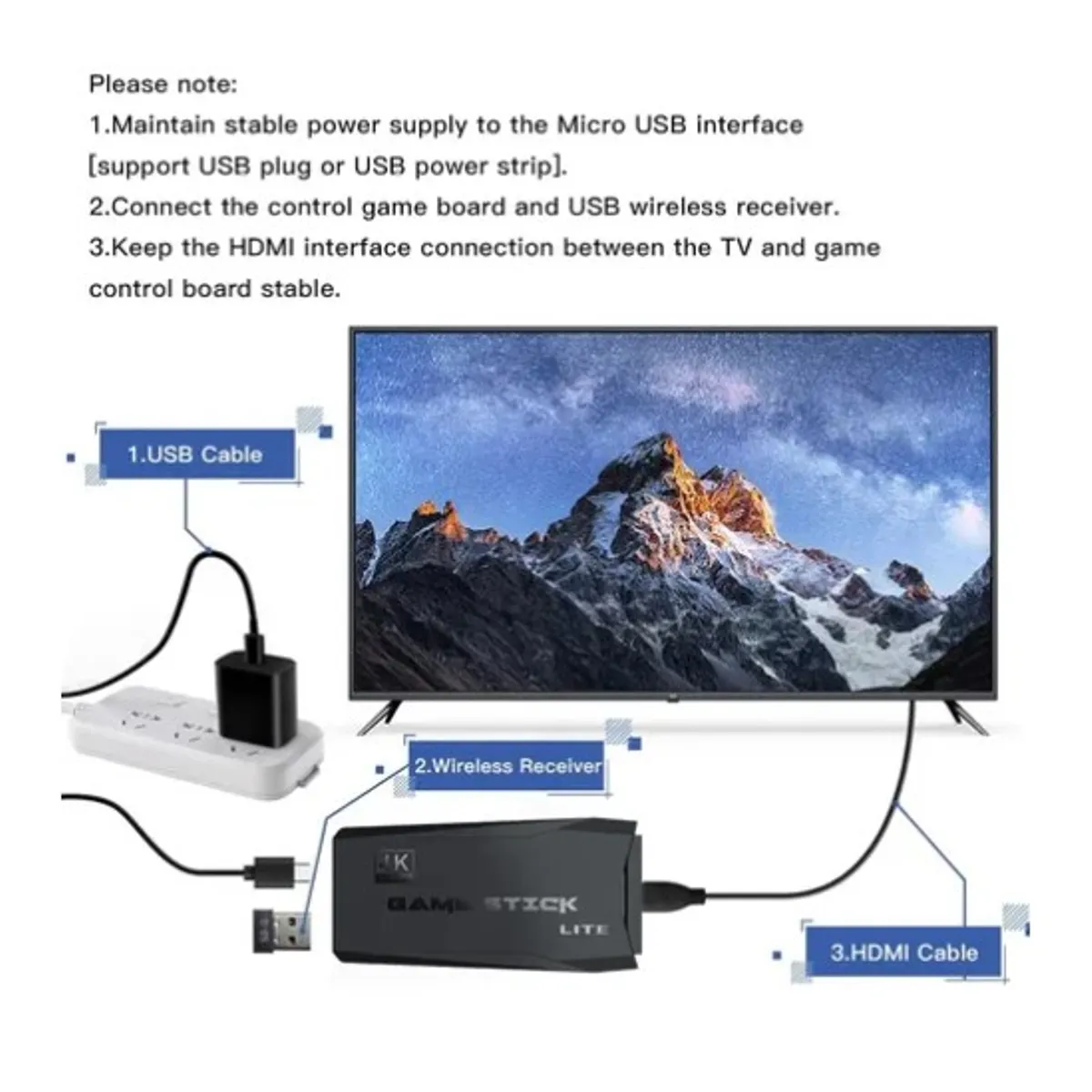 ESHOPANGIE - Gamer Stick 4k M8 Lite Para Tv Con Más De 20000 Juegos