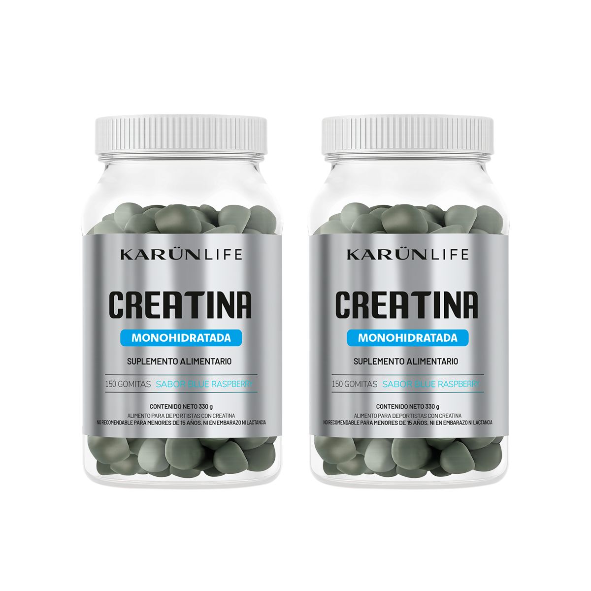 KARUNLIFE - Pack Doble Creatina Monohidratada 300 Gomitas Karun Life