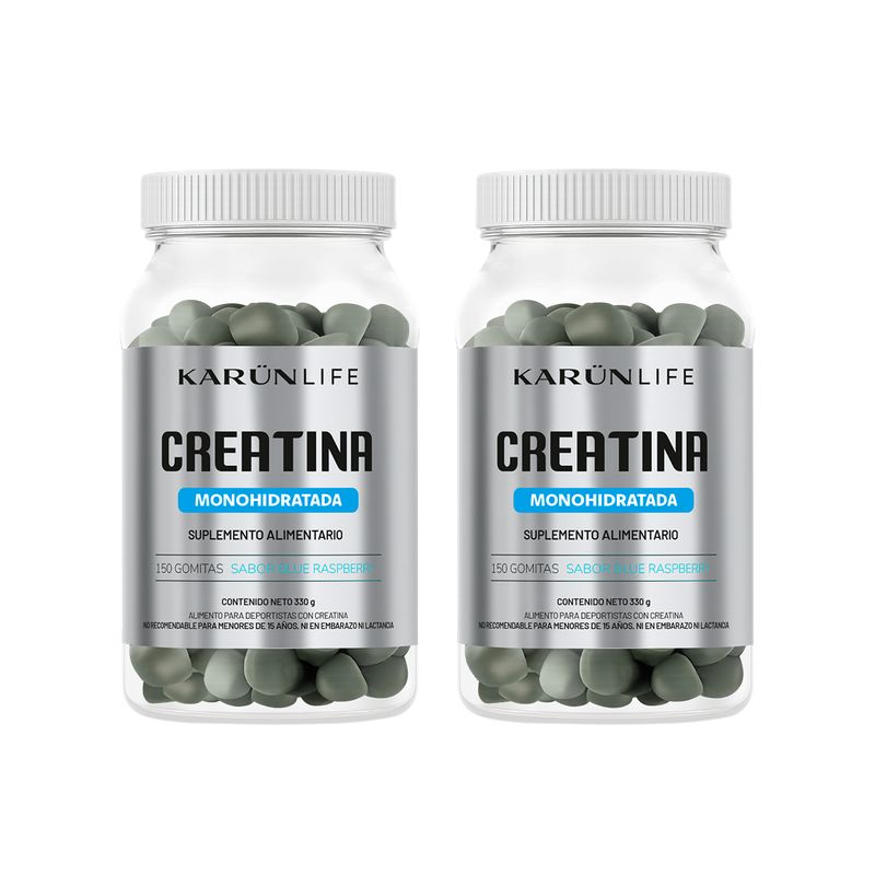 KARUNLIFE - Pack Doble Creatina Monohidratada 300 Gomitas Karun Life