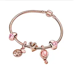 GENERICO - Pulsera con Charm Rosé Sueños al Viento Libertad amor y raíces