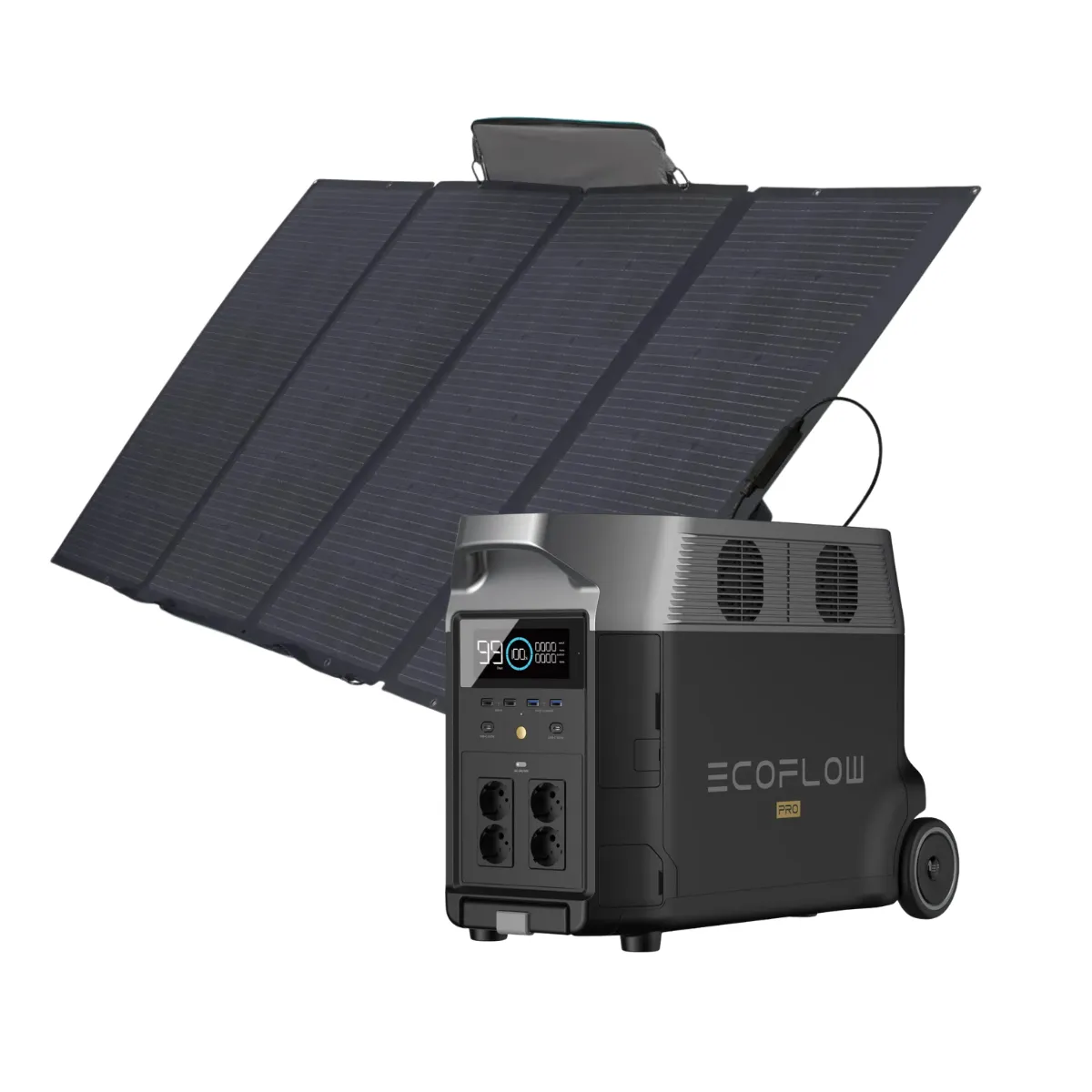 ECOFLOW - EcoFlow Generador Delta Pro 3600W + Panel Solar 400W