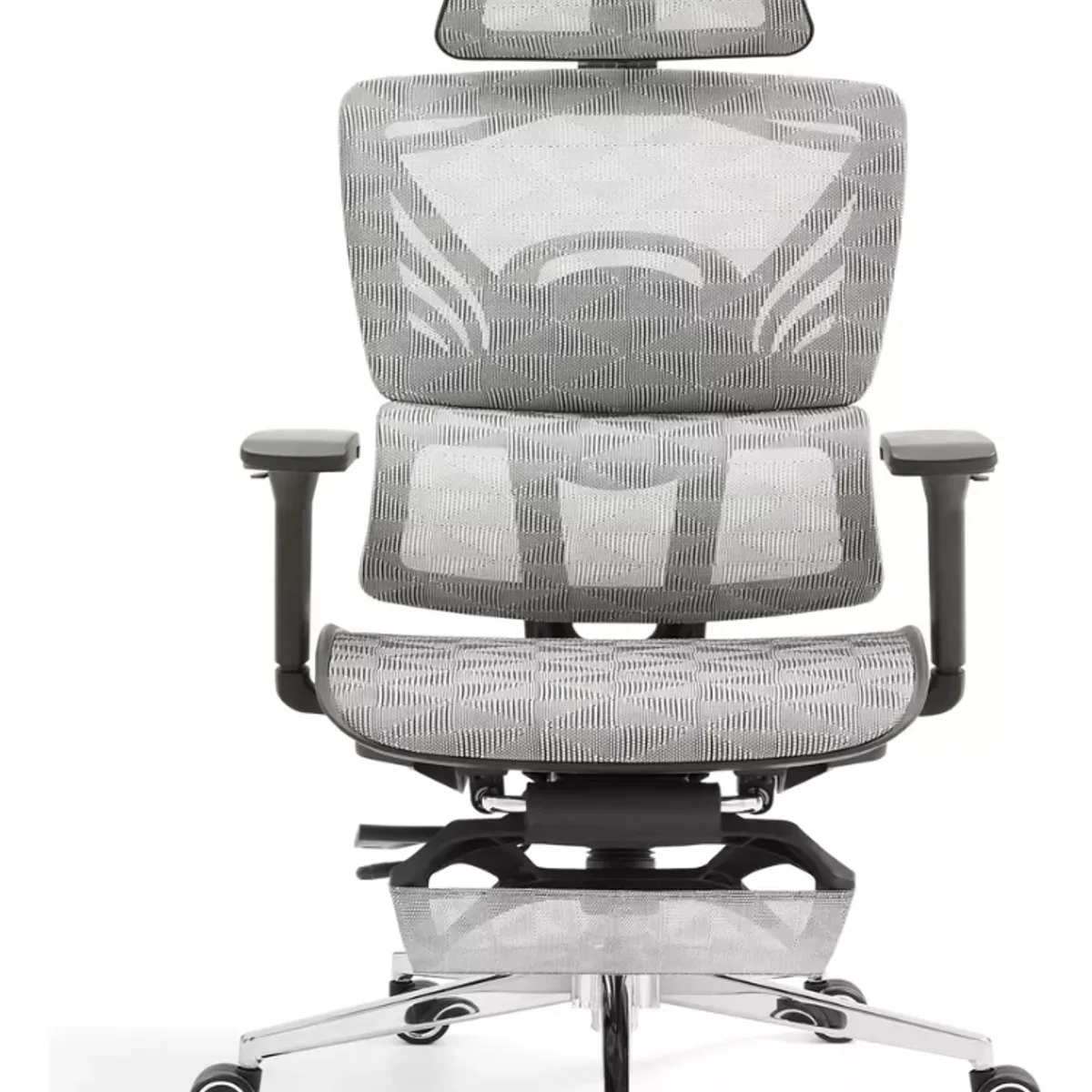 IDEEHOUSE - Silla De Oficina Negro Ergonómica Elevable Tapizado