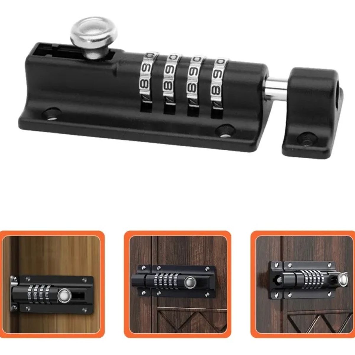 GENERICO - Pestillo Mueble Picaporte Lockers Casilleros Con Clave